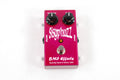 BMF Effects Sisyphuzz silicon fuzz pedal — magenta enclosure, top view