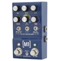 Walrus Audio MAKO M1 modulation pedal — dark blue enclosure, angled view