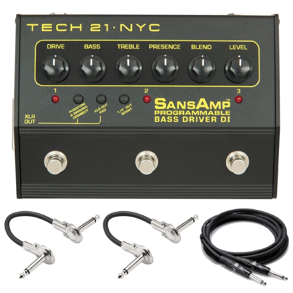 Tech 21 SansAmp Programmable Bass Driver DI pedal — control and channel detail