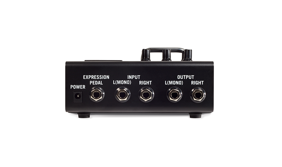 Line 6 M5 Stompbox Modeler multi-effects pedal - rear panel input and output jacks
