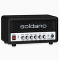 Soldano SLO Mini 30W guitar amp head — black angled front-left view