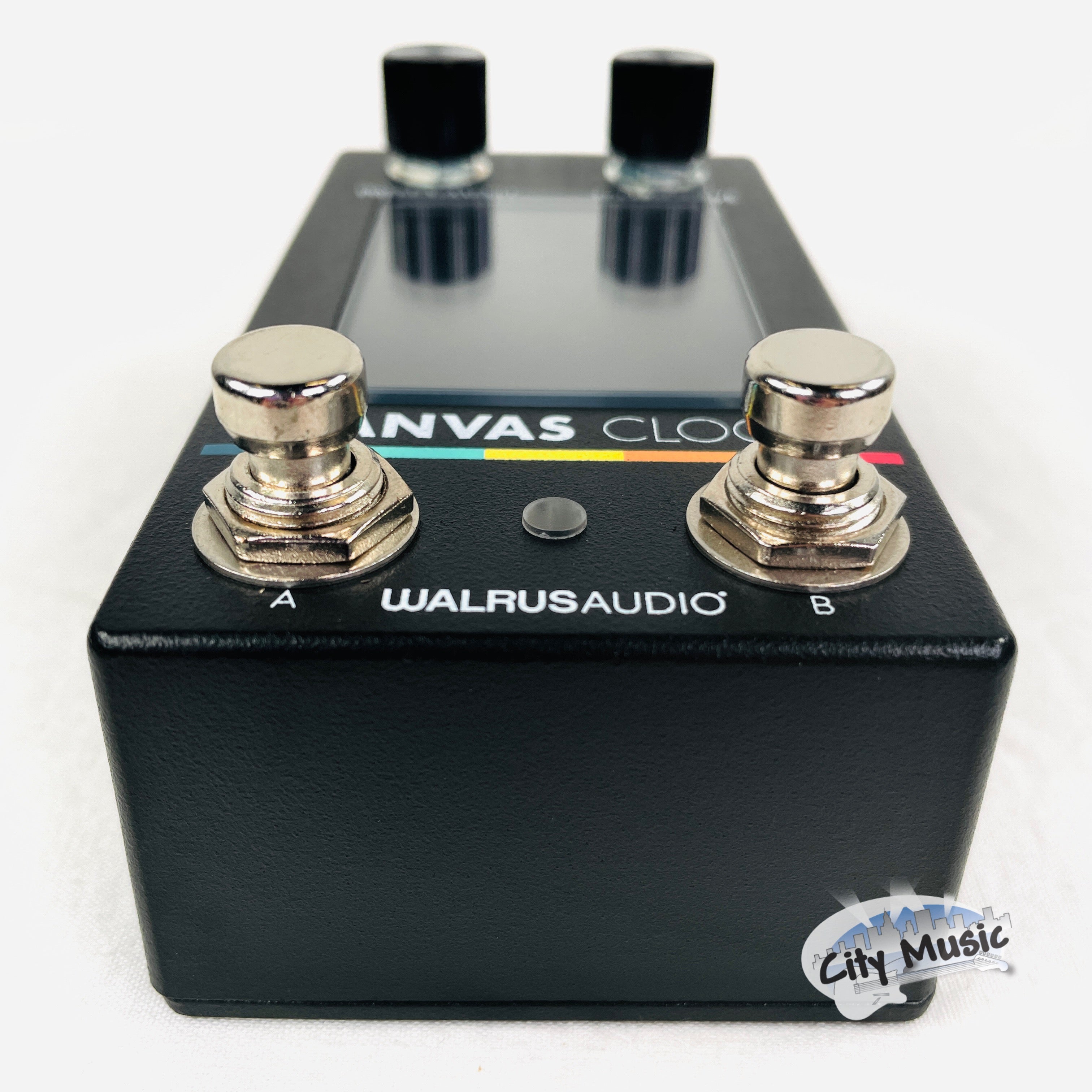 Used Walrus Audio Canvas Clock tempo sync pedal — side 1/4 inch jacks