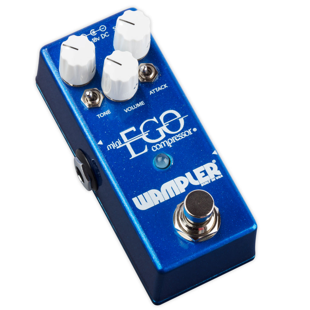Wampler Mini Ego compressor pedal — rear input jacks