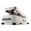 Xotic XW-1 Wah pedal — white enclosure with chrome treadle, angled view