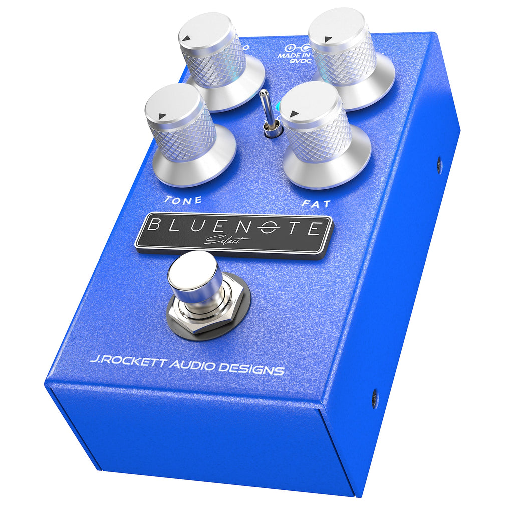 J. Rockett Blue Note Select pedal sparkle finish detail