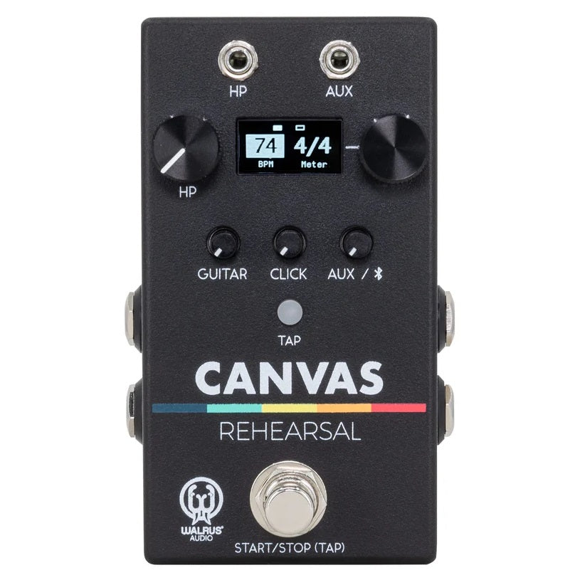 Walrus Audio Canvas Rehearsal headphone amp pedal — black unit front