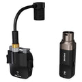 NUX B-6 wireless saxophone microphone system — black transmitter and receiver