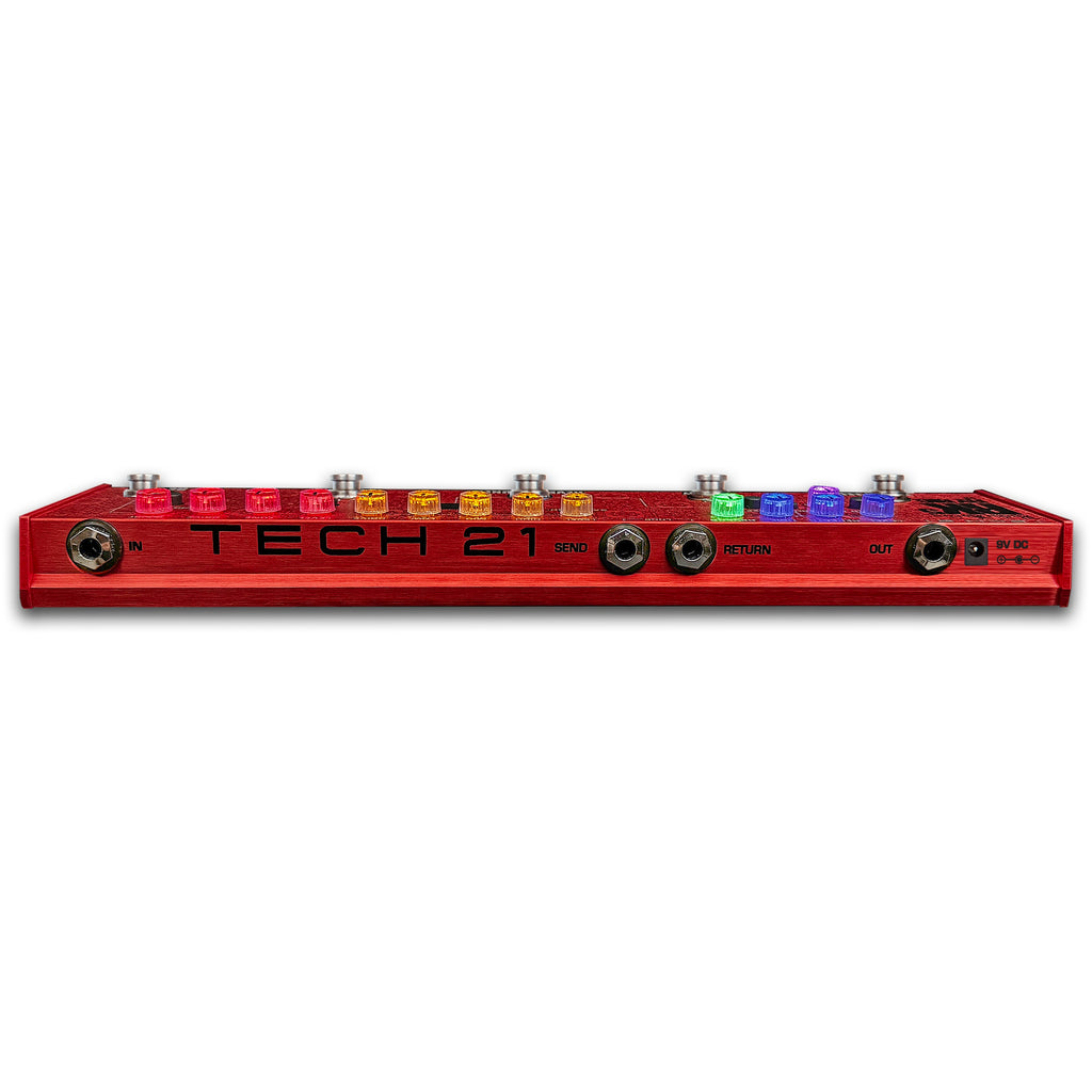 Tech 21 RK5 V3 Richie Kotzen Fly Rig SansAmp pedal — side jacks detail