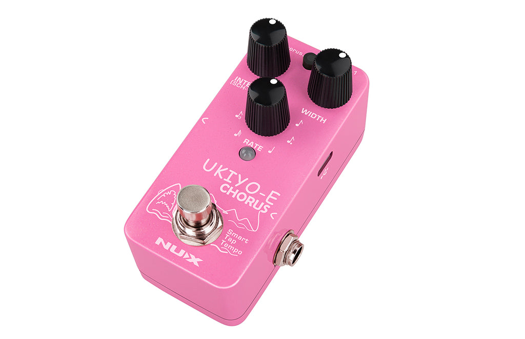 NUX NCH-4 Ukiyo-E chorus mini pedal — side jacks