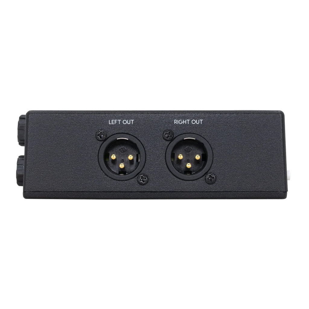 Walrus Audio Canvas Stereo DI/LI box — input and output panel
