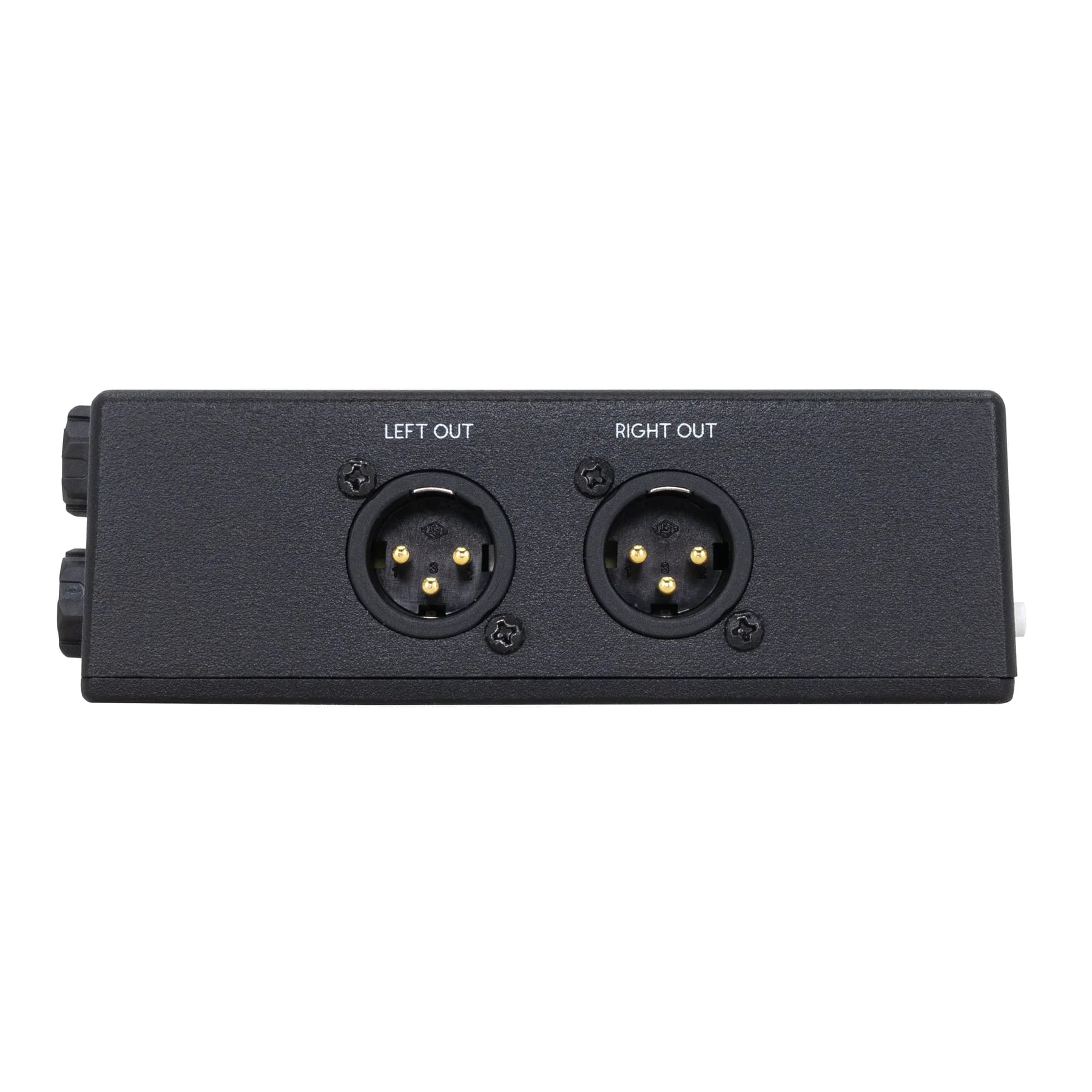 Walrus Audio Canvas Stereo DI/LI box — input and output panel