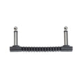 RockBoard Bender75 flat patch cable - black with angled silver plugs
