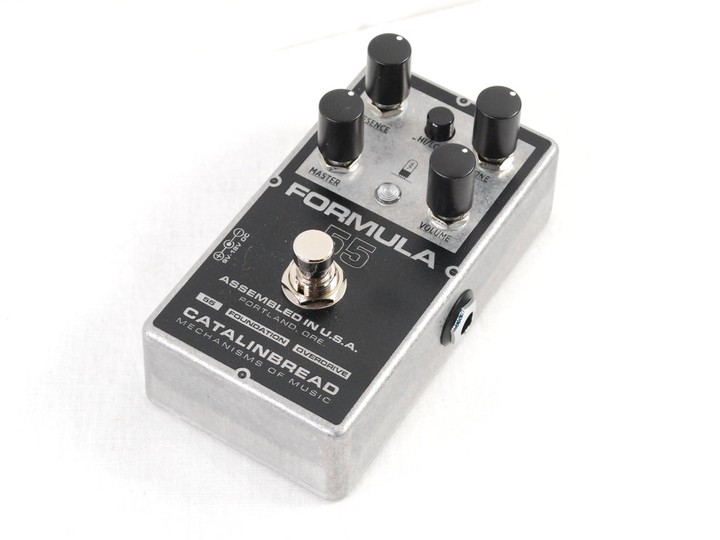 Catalinbread Formula 55 overdrive pedal - rear input jacks