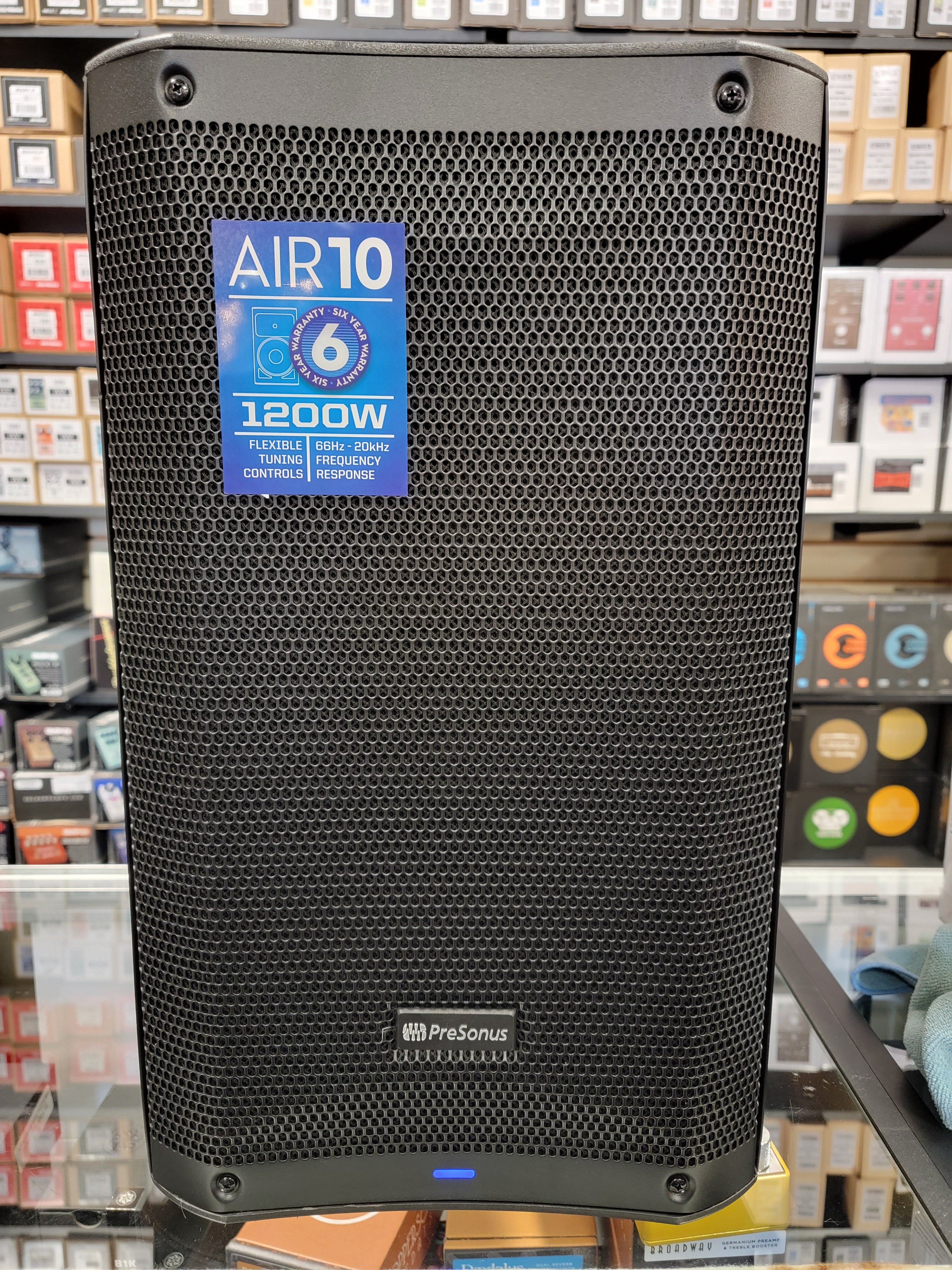 PreSonus AIR10 active loudspeaker, angled side view