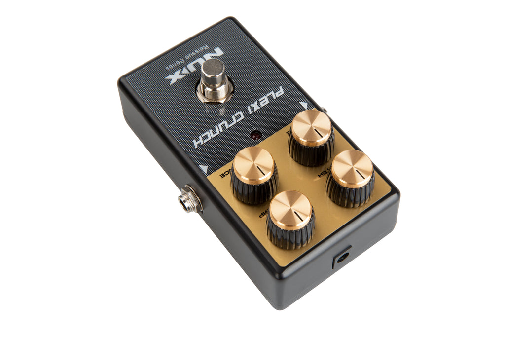 NUX Plexi Crunch overdrive pedal — knobs detail