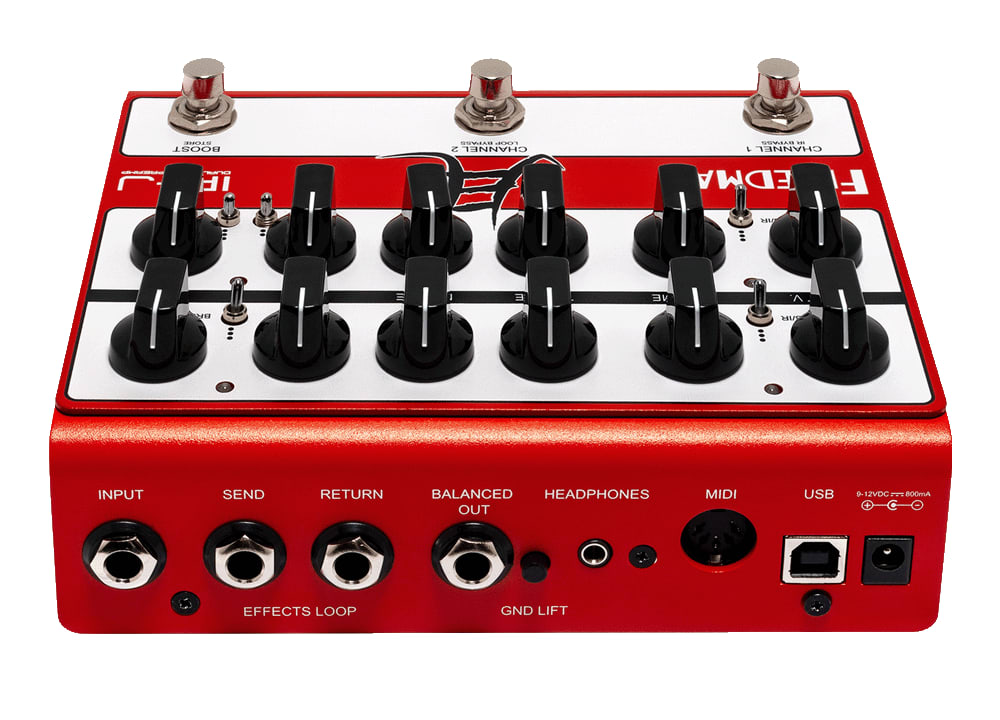 New Friedman IR-J Jake E Lee Dual Channel Tube Preamp & DI Guitar Effects Pedal