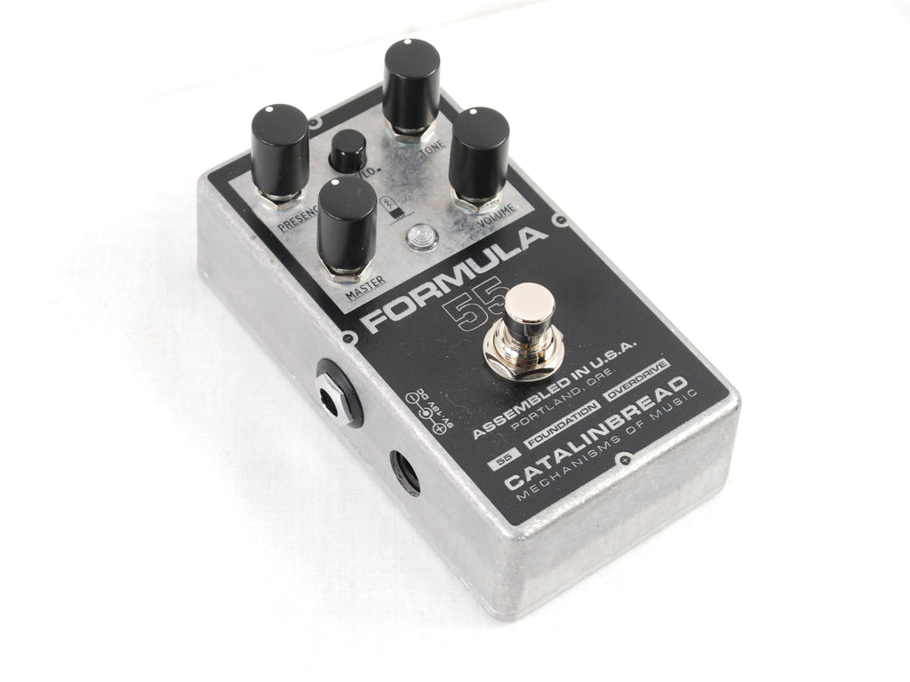 Catalinbread Formula 55 overdrive pedal - angled side view