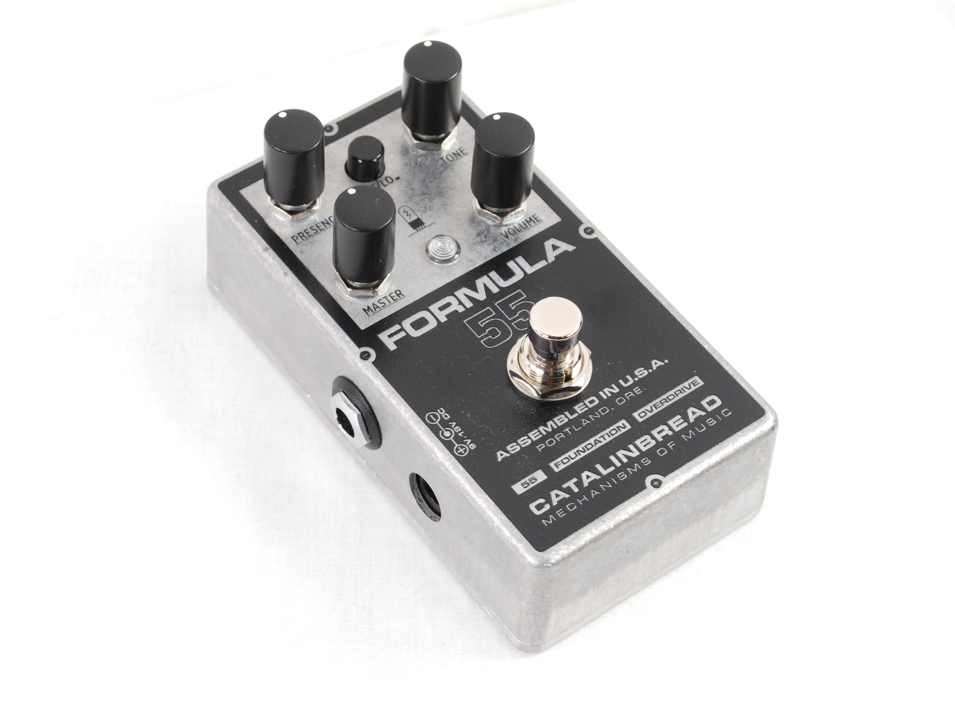 Catalinbread Formula 55 overdrive pedal - angled side view