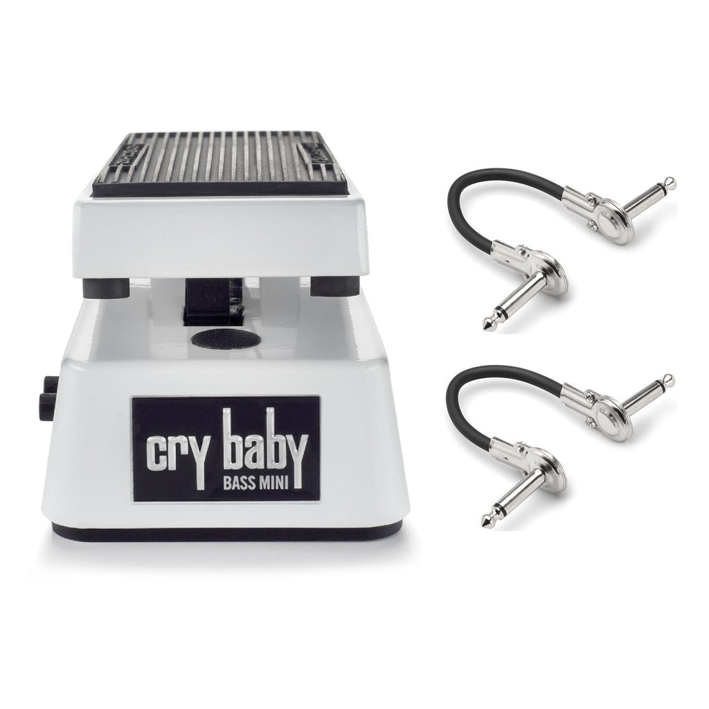 Dunlop CBM105Q Cry Baby Mini Bass Wah pedal - white, front view