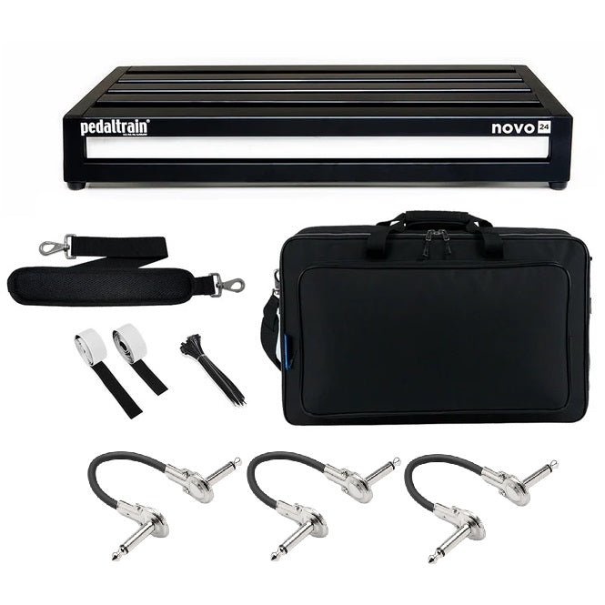Pedaltrain Novo 24 pedalboard — full kit with case and accessories