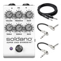 Soldano SLO overdrive pedal — white top with included guitar and patch cables