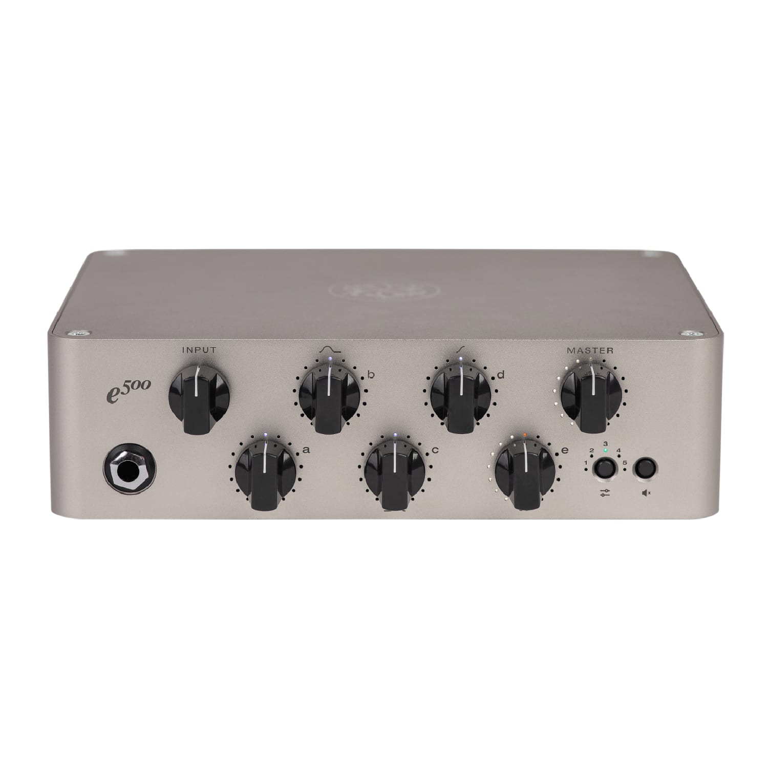 Darkglass Exponent 500 bass amp head — angled view