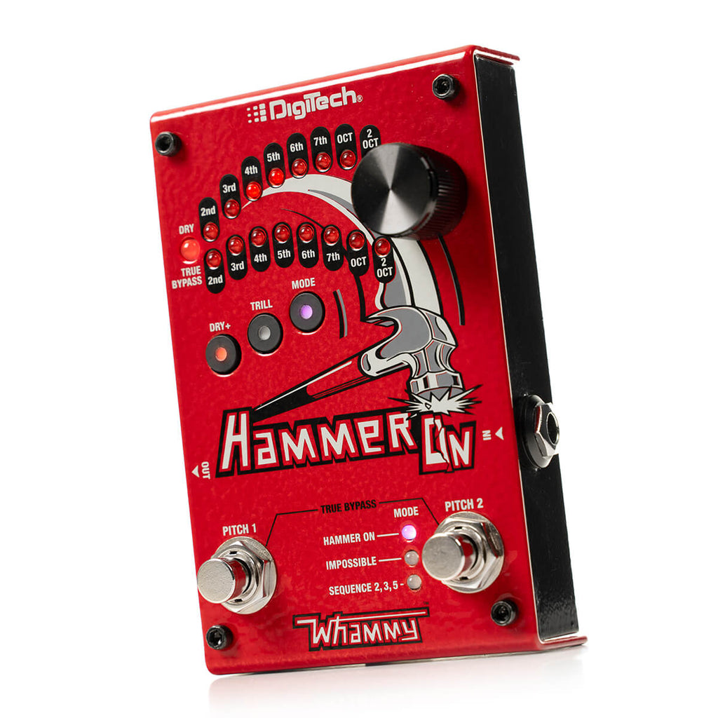 DigiTech HammerOn pitch shifter pedal — detail view