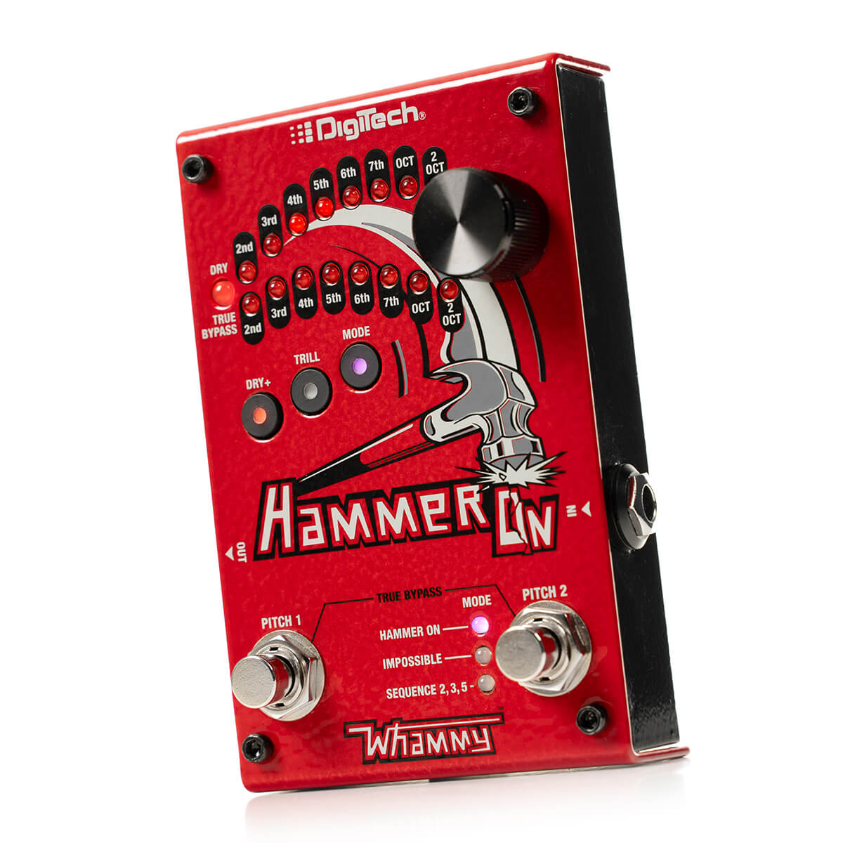 DigiTech HammerOn pitch shifter pedal — detail view