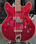 Guild Starfire I semi-hollow bass Cherry Red body front