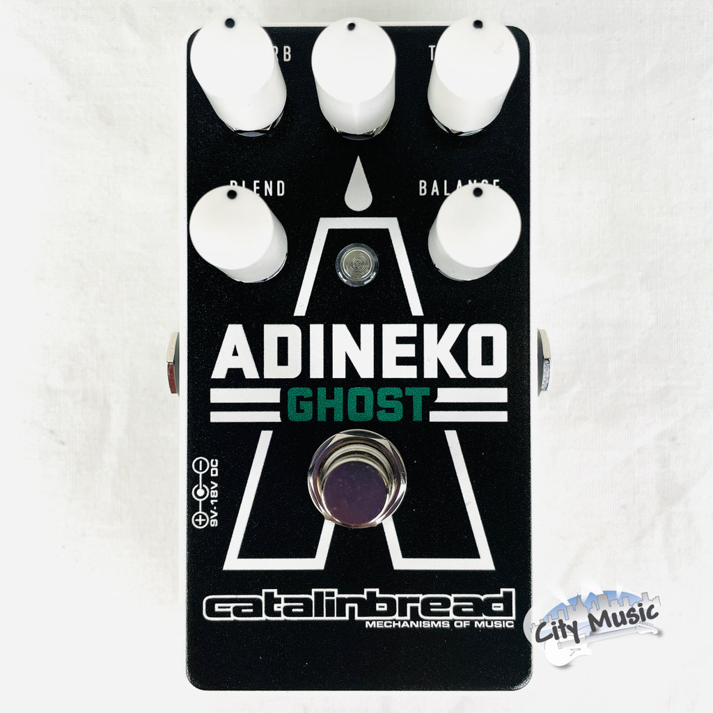 Used Catalinbread Adineko Ghost oil can delay pedal — black enclosure, top view