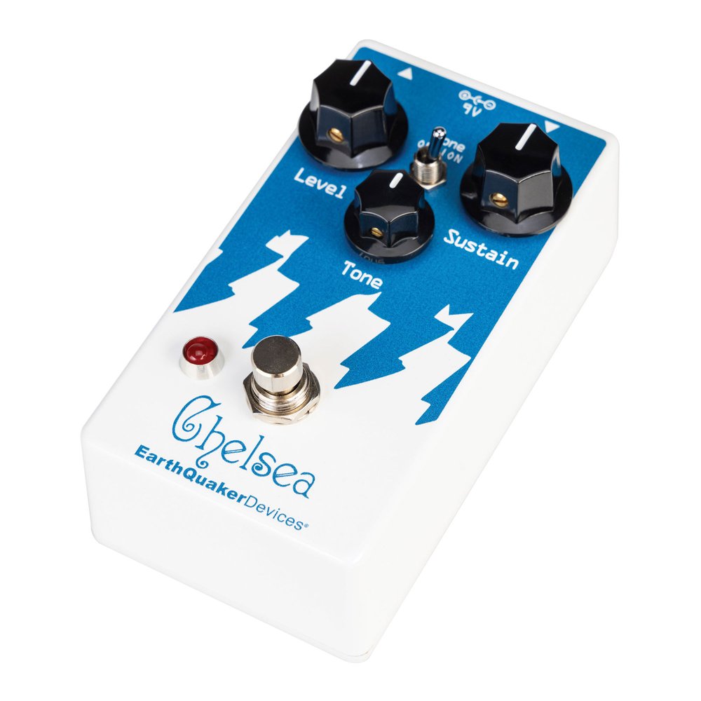 EarthQuaker Devices Chelsea fuzz pedal — side jacks view