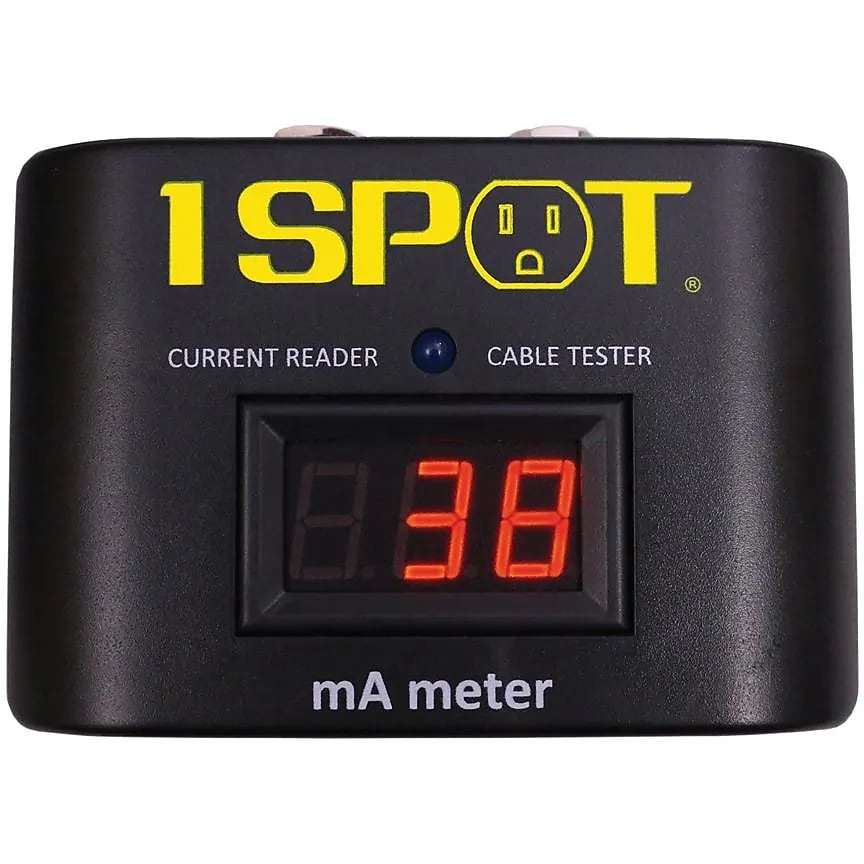 Truetone 1 SPOT mA Meter & Cable Tester — black unit, front display reading current