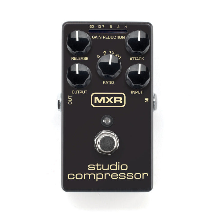 MXR M76 Studio Compressor pedal - control knobs detail