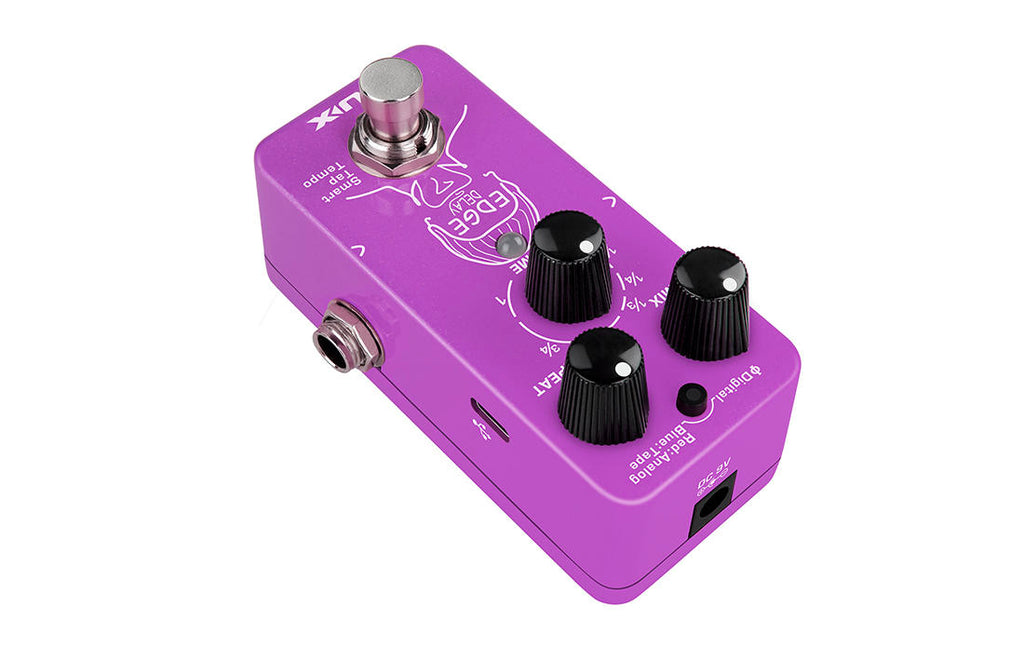 NUX NDD-3 Edge Delay pedal — side profile with jacks