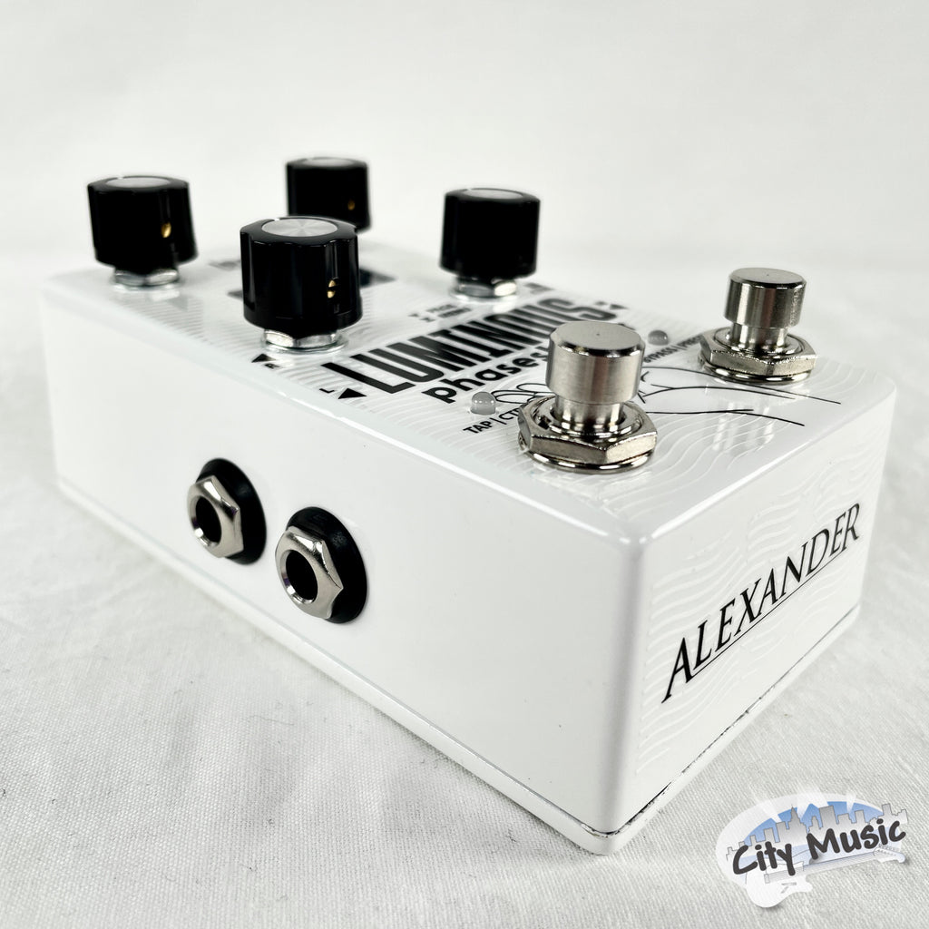 Used Alexander Luminous phaseshifter pedal — rear view
