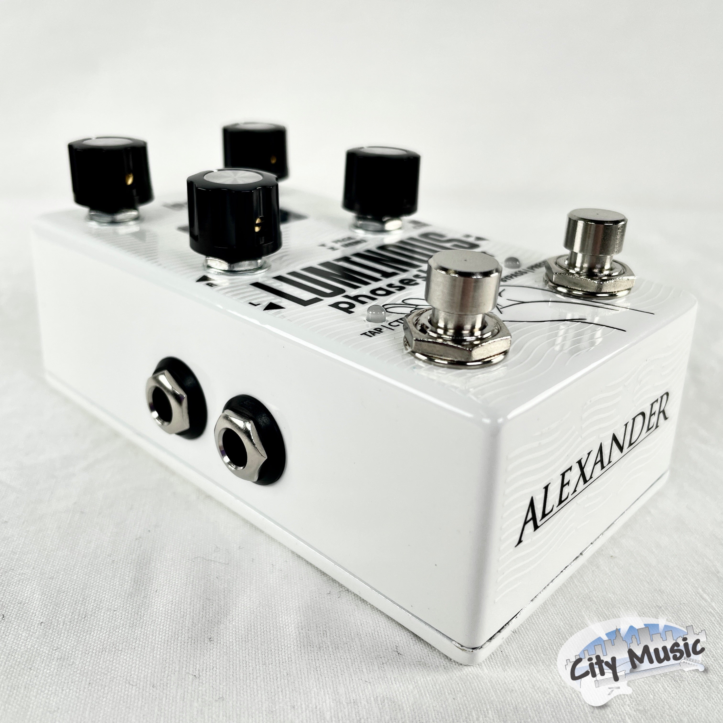 Used Alexander Luminous phaseshifter pedal — rear view