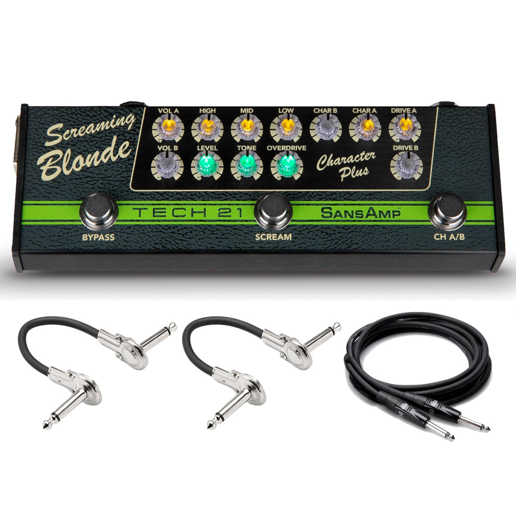 New Tech 21 SansAmp Character Plus Screaming Blonde Guitar Effects Pedal