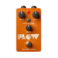 Universal Audio UAFX Flow vintage tremolo pedal — orange enclosure top view
