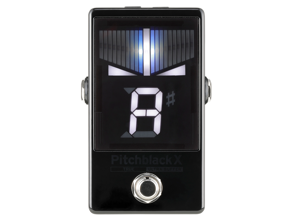 Korg Pitchblack X tuner pedal — features diagram graphic
