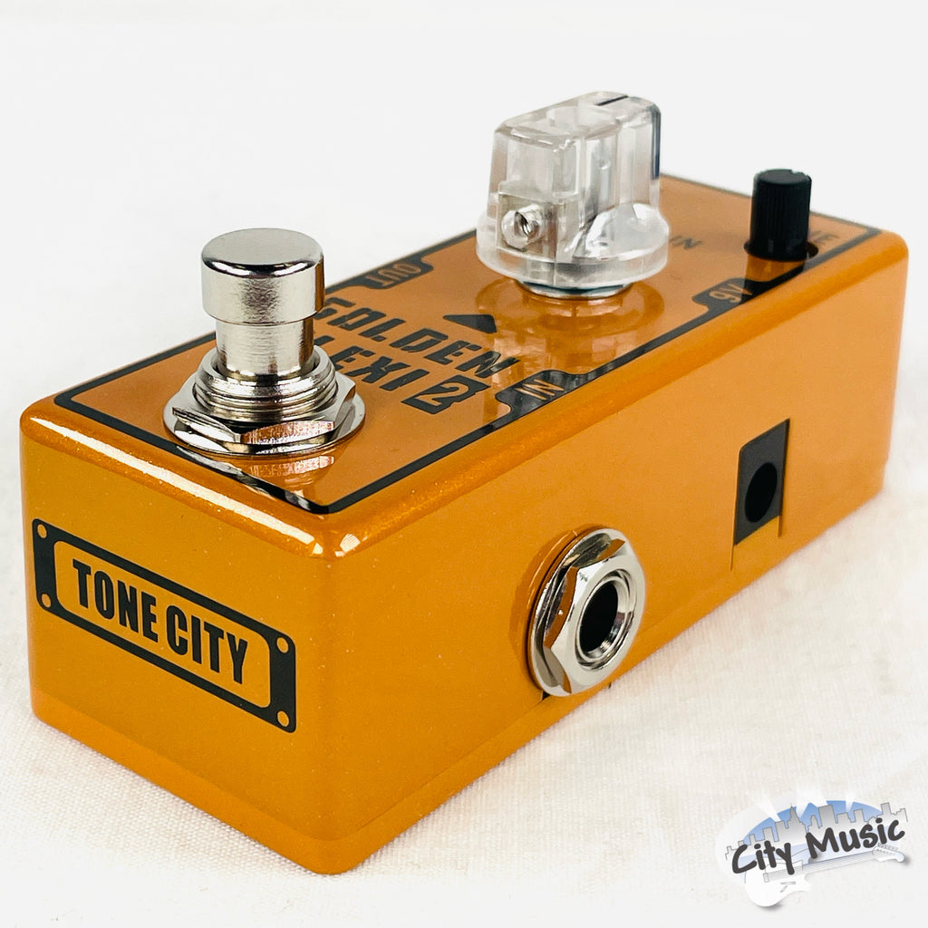 Tone City Golden Plexi V2 distortion pedal — left side jack
