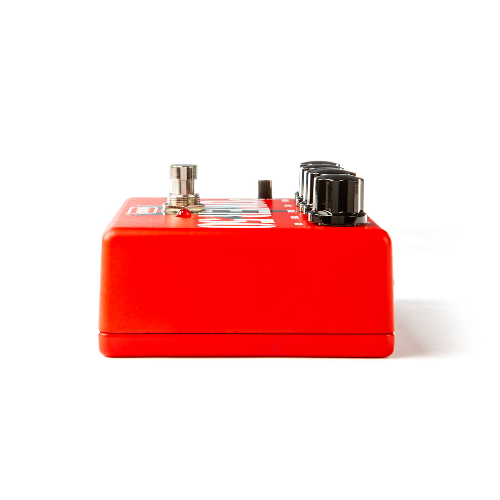 MXR TBM1 Tom Morello Power 50 overdrive pedal — side view