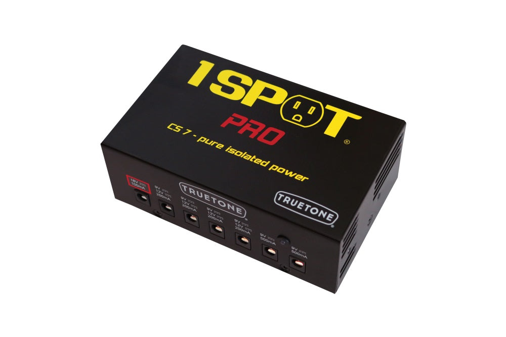 Truetone 1 SPOT Pro CS7 power supply — black enclosure top angle view