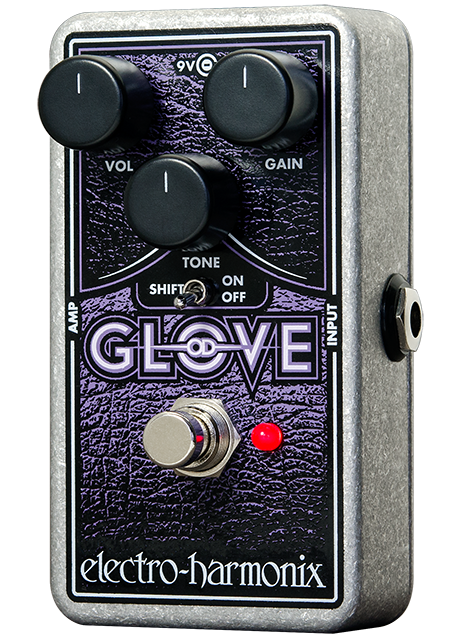 Electro-Harmonix OD Glove overdrive distortion pedal — front view