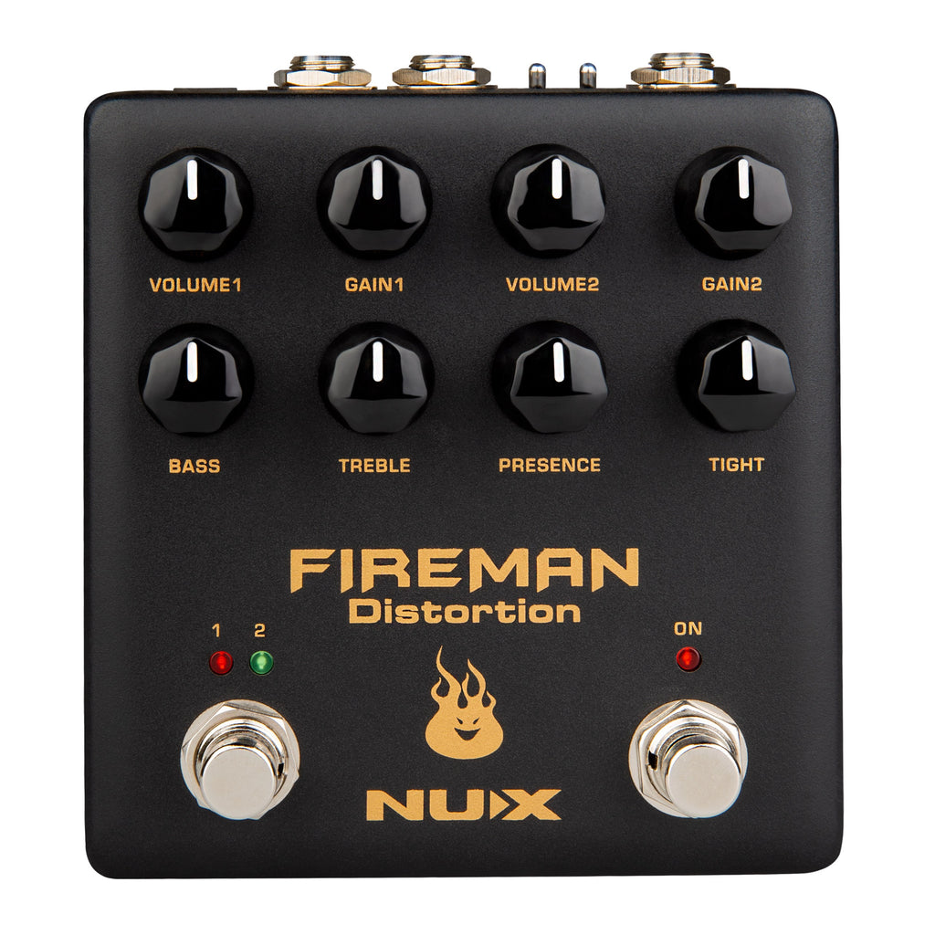 NUX NDS-5 Fireman distortion pedal — angled view