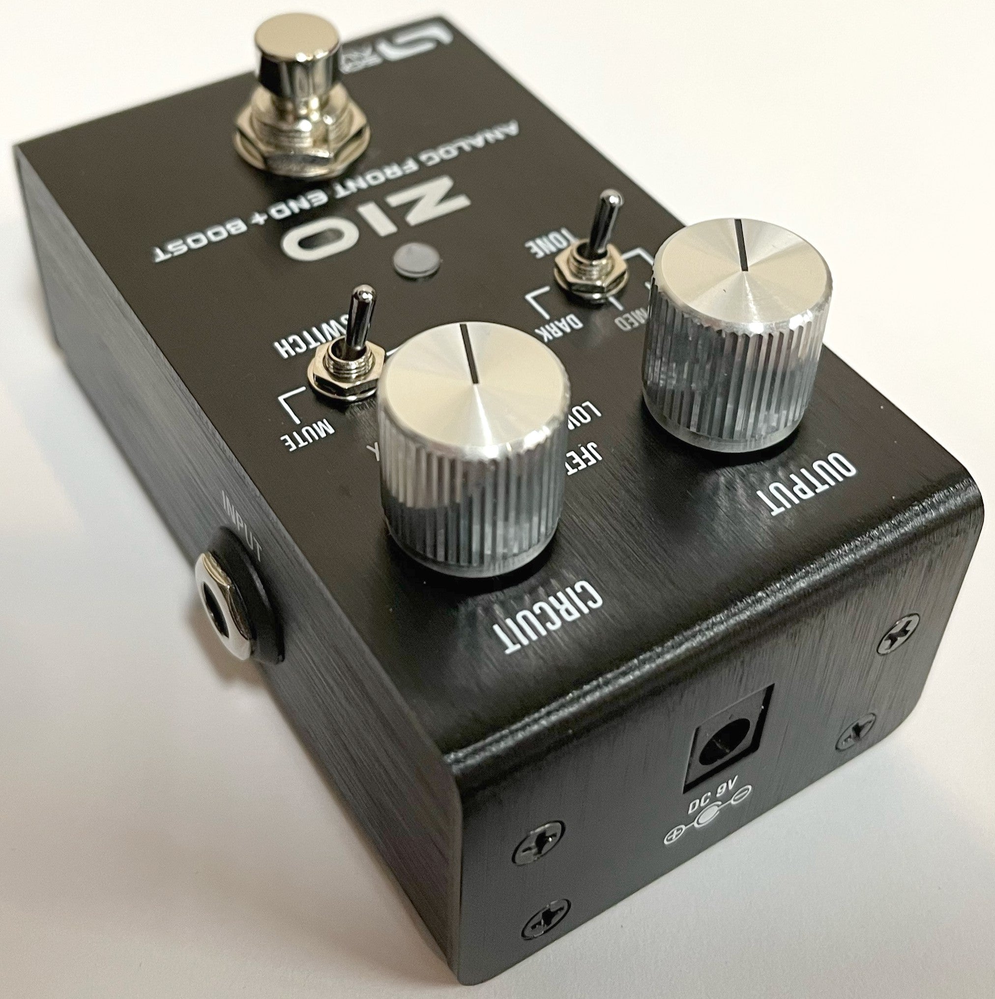Used Source Audio ZIO boost pedal — rear input output jacks