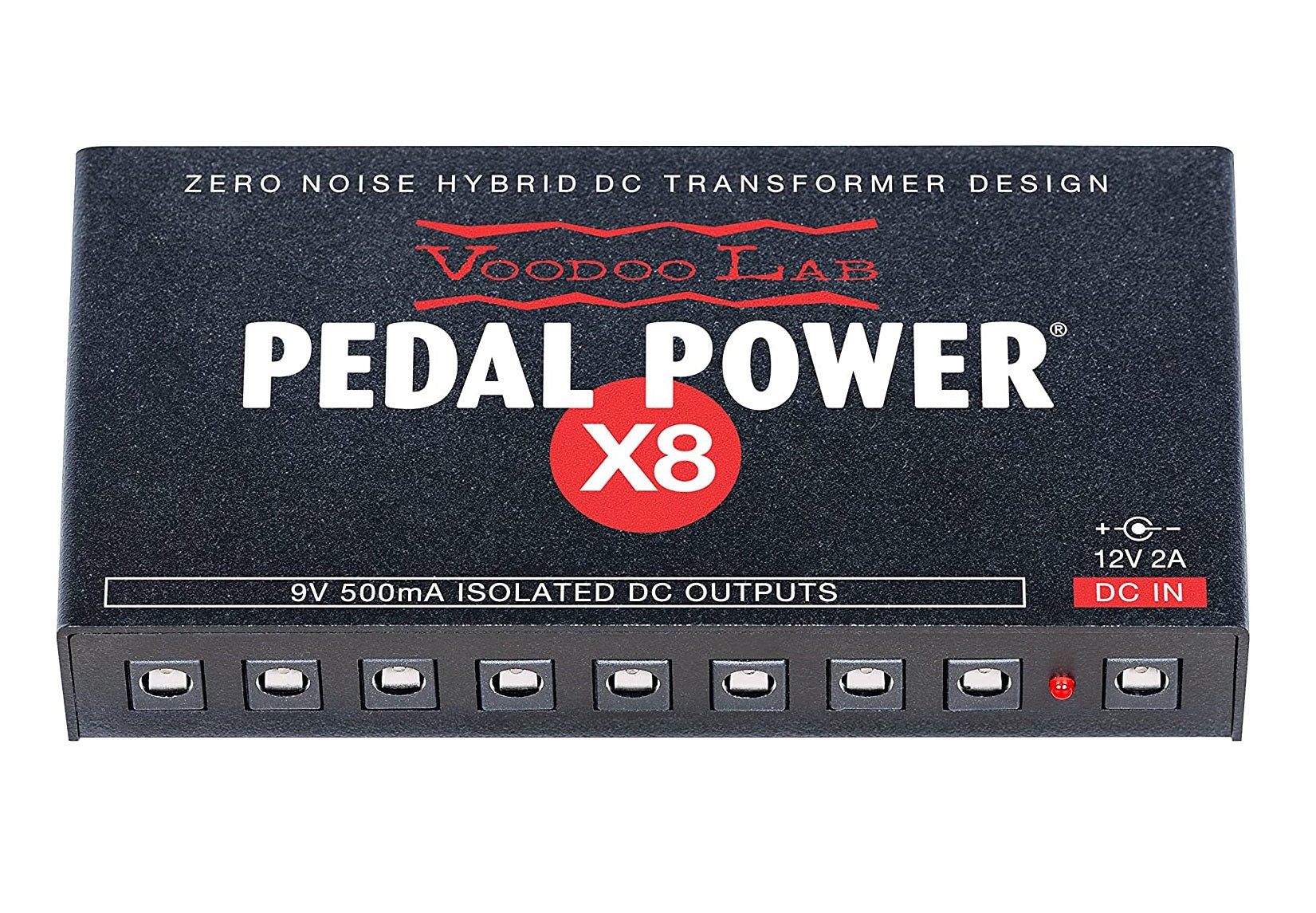 Voodoo Lab Pedal Power X8 power supply — isolated DC outputs row