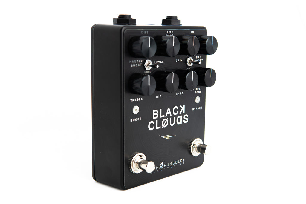 DSM & Humboldt Black Clouds distortion pedal — detail view