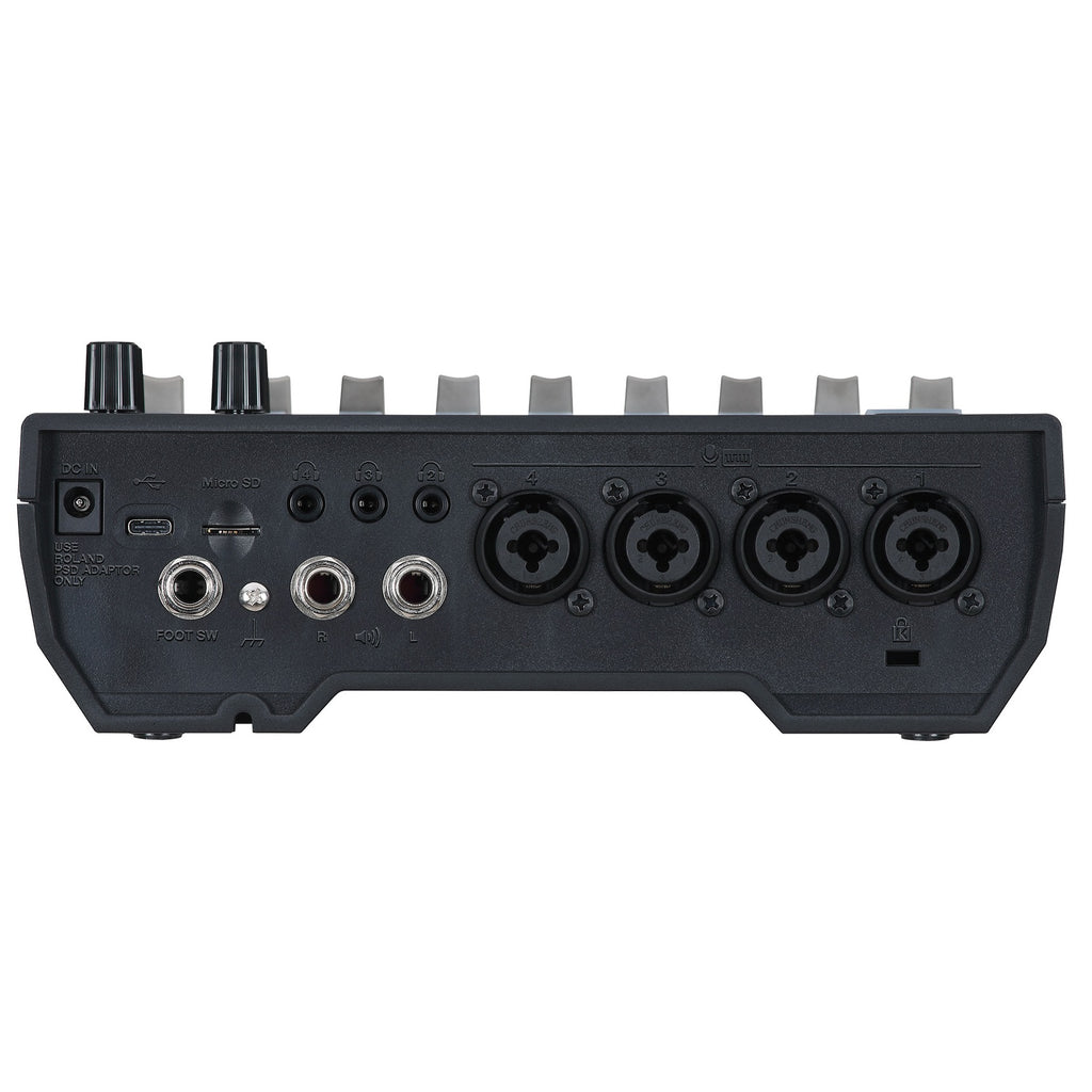 Boss GCS-8 Gigcaster 8 streaming mixer — detail view of controls