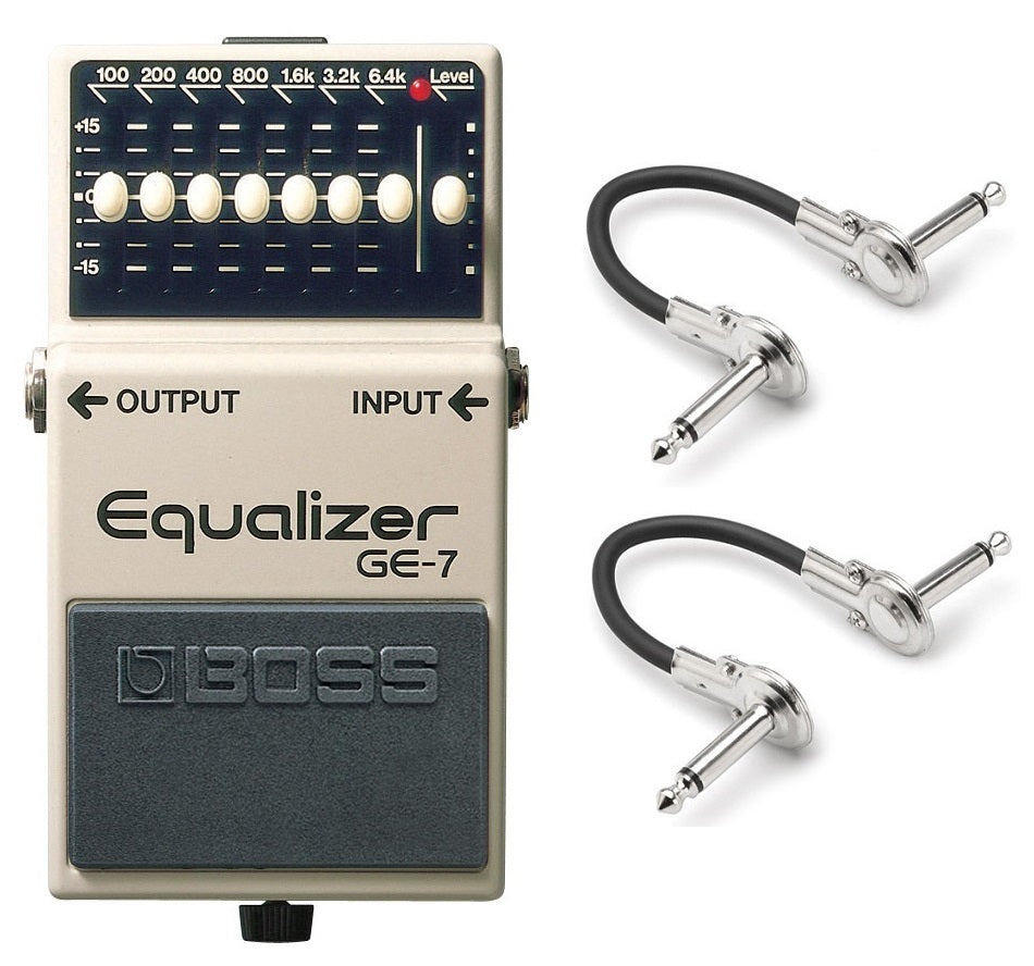 Boss GE-7 Graphic Equalizer guitar pedal — top panel with band slider controls