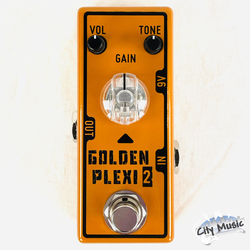 Tone City Golden Plexi V2 distortion pedal — controls close-up